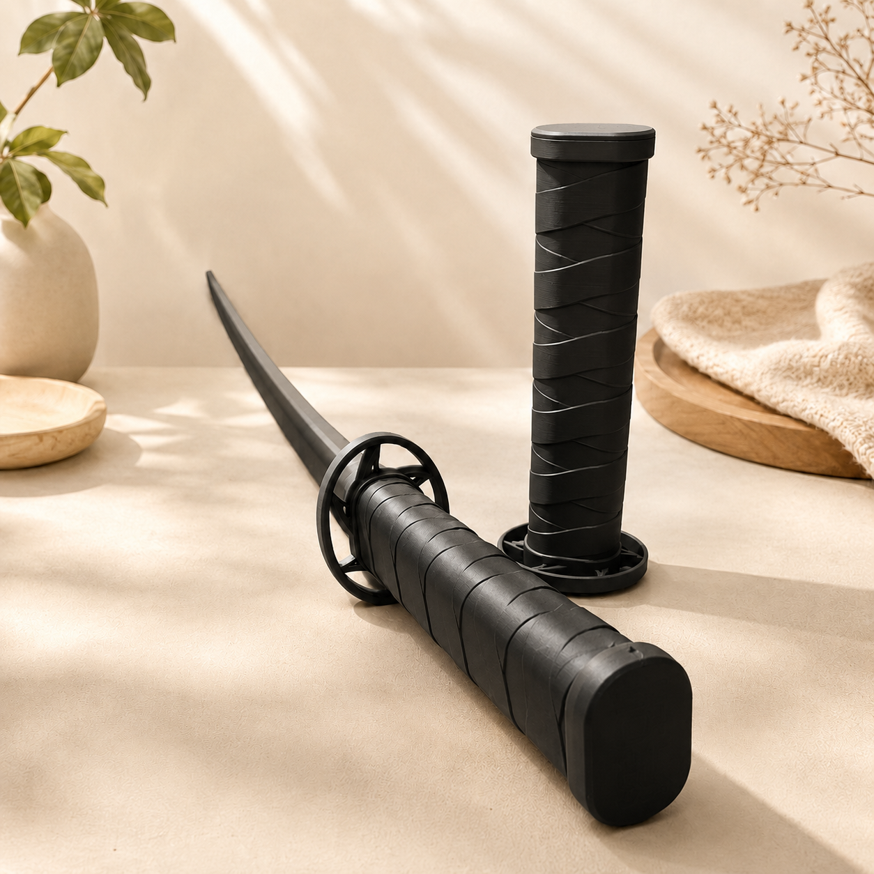 Katana Retrátil 3D – Espada de Brinquedo Geek para Cosplay, Decoração e Presente Criativo