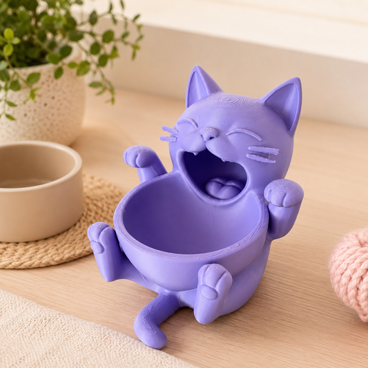 Tigela para Gatos Divertida – Porta Petiscos e Organizador Decorativo para Pets