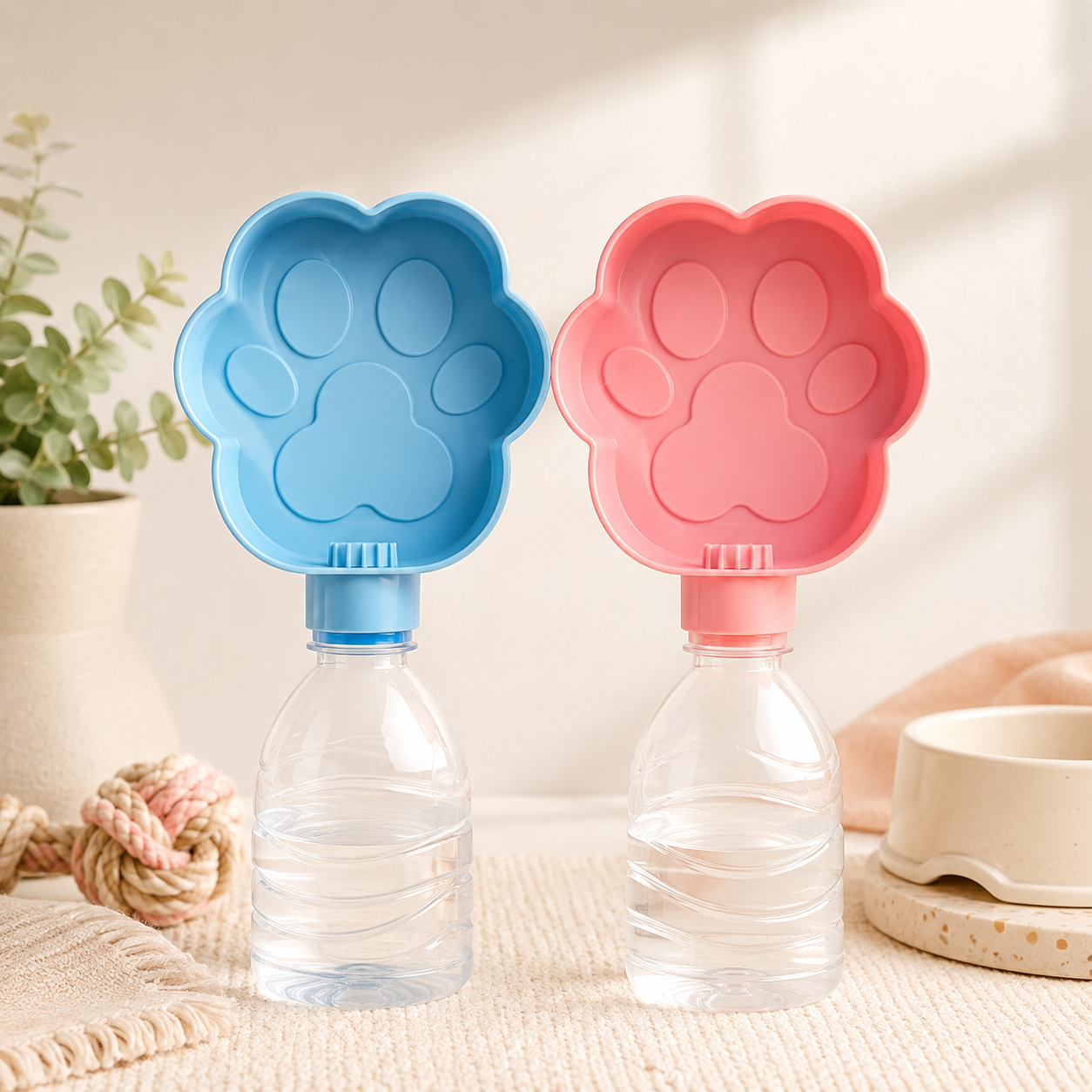 Bebedouro Portátil Pet Patinha – Adaptador para Garrafa de Água para Cães e Gatos