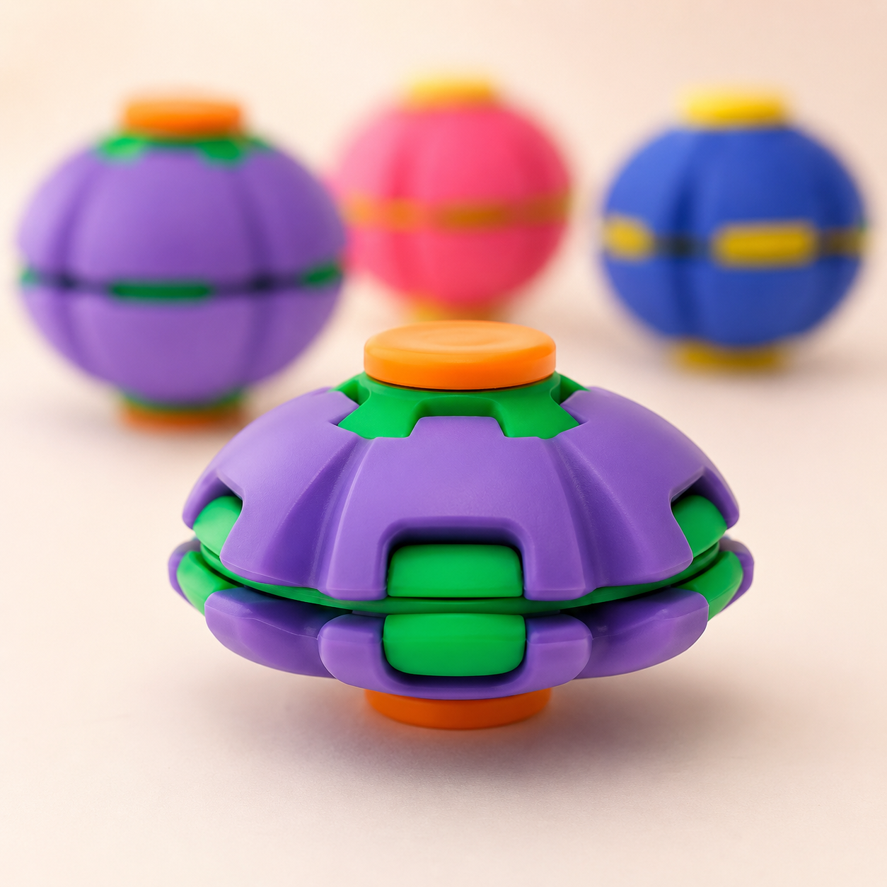 Brinquedo Sensorial Giratório 3D – Fidget Toy Colorido Antiestresse para Crianças e Adultos