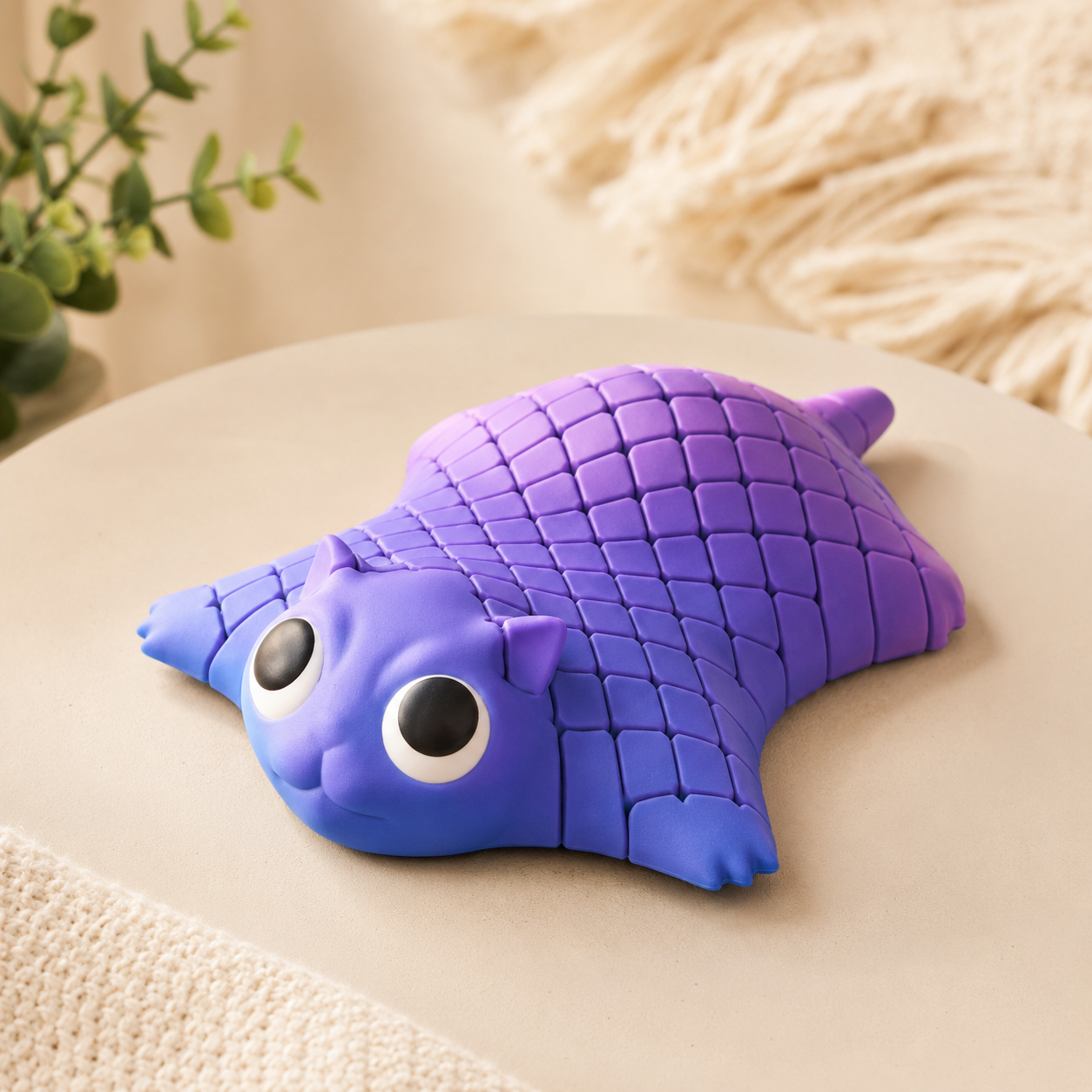 Gatinho Balançante Flexível 3D – Brinquedo Sensorial Fofo e Decorativo
