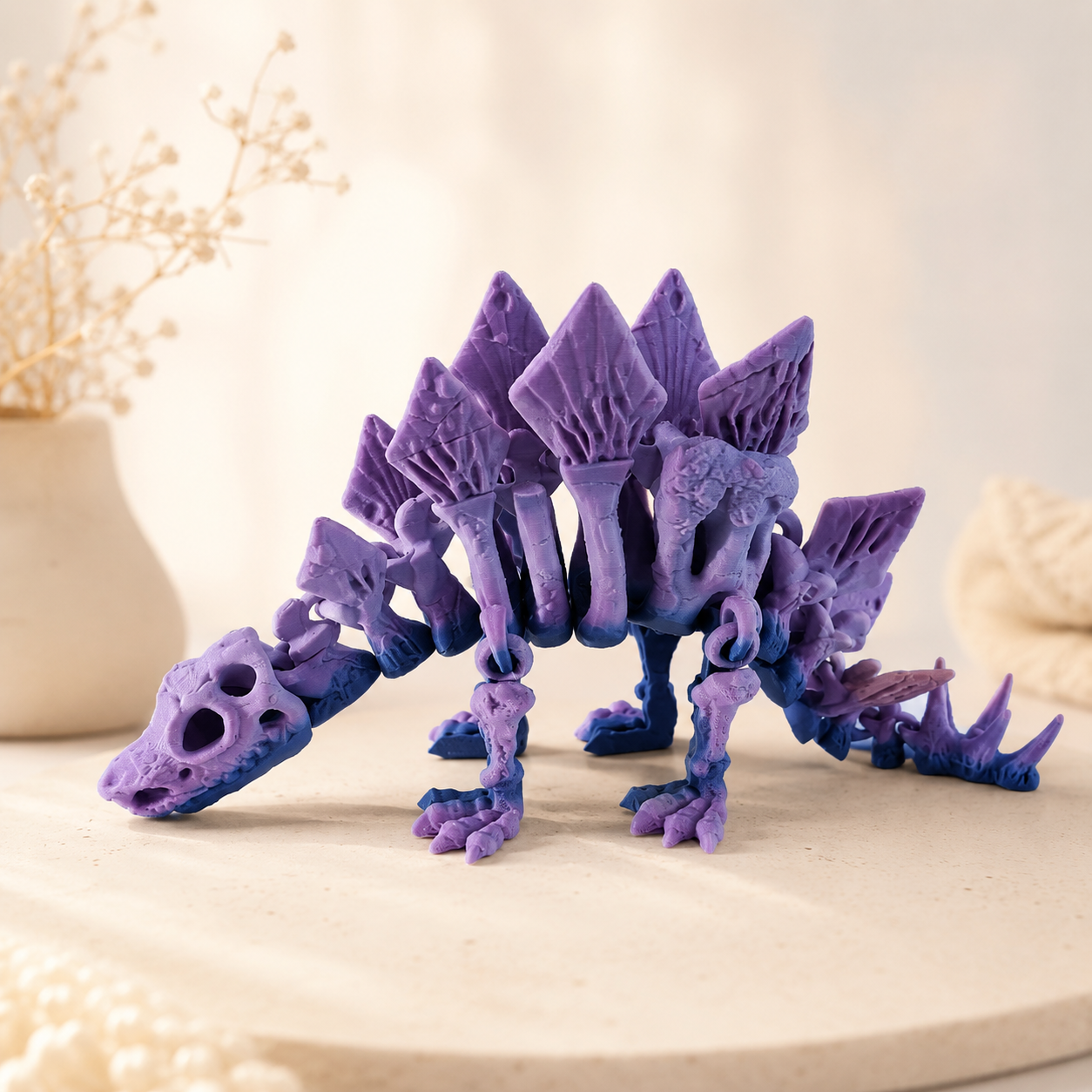 Dinossauro Flexi Articulado  – Brinquedo Sensorial 3D Decorativo