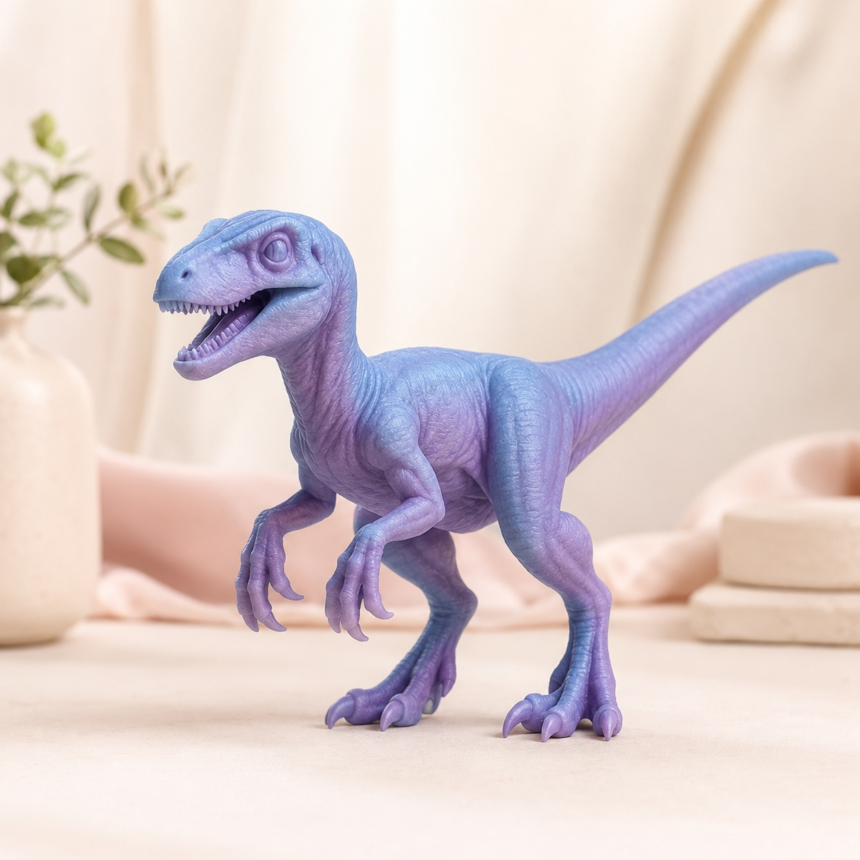 Velociraptor 3D – Dinossauro Decorativo e Colecionável